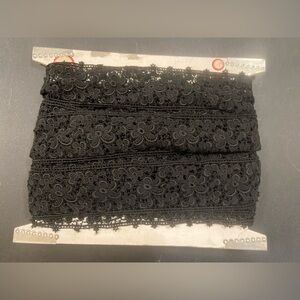 Vintage Black Flower Lace